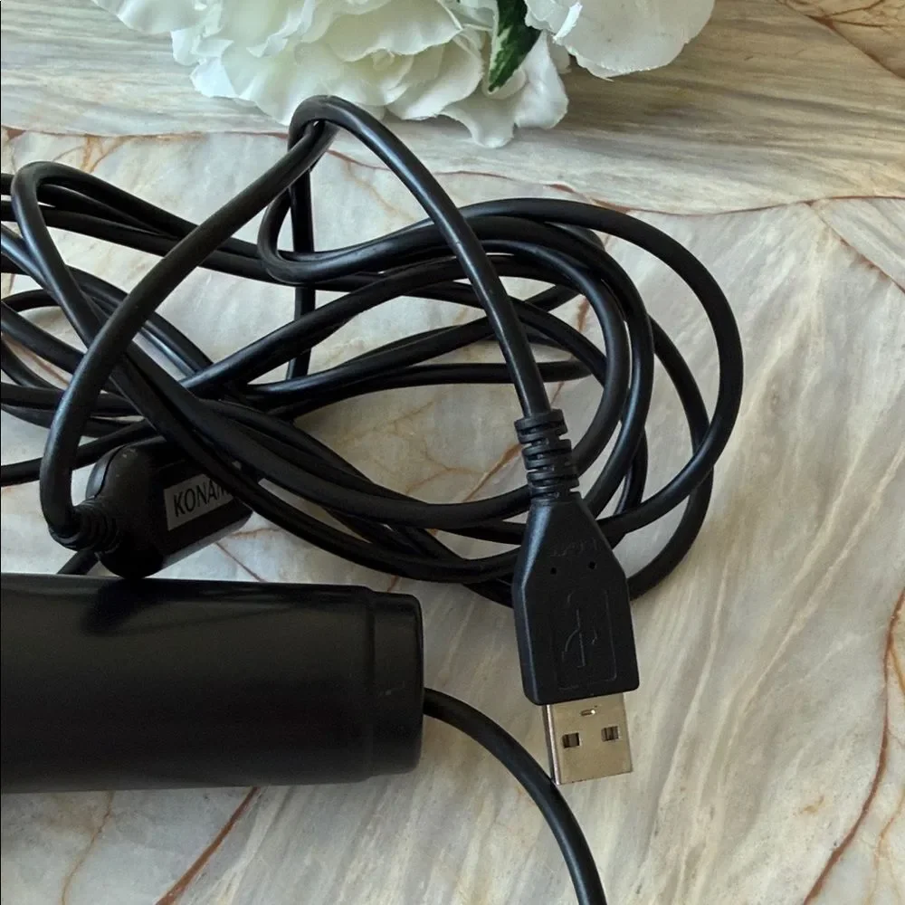 Konami USB Wired Microphone Black Handheld Gaming Karaoke Mic Accessory